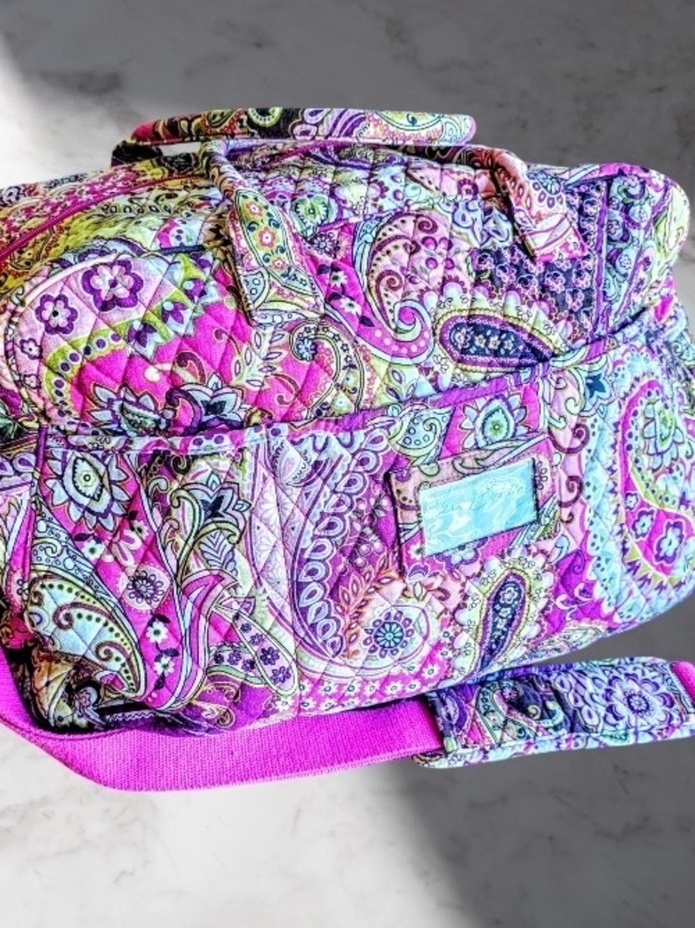 Vera Bradley "Very Berry Paisley" Grand Weekender Travel Bag... Like New